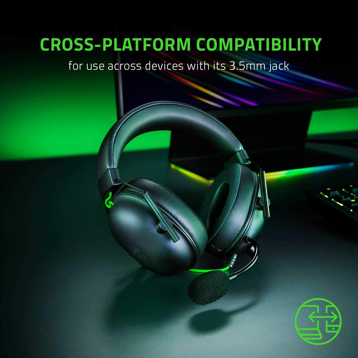 Razor black Shark v2 x Headphones
